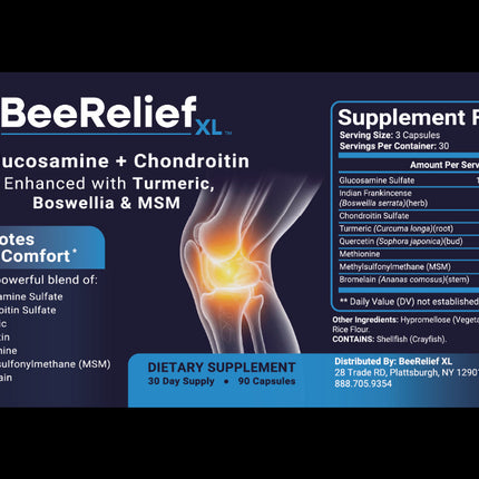 BeeReliefXL™ Joint Support Capsules
