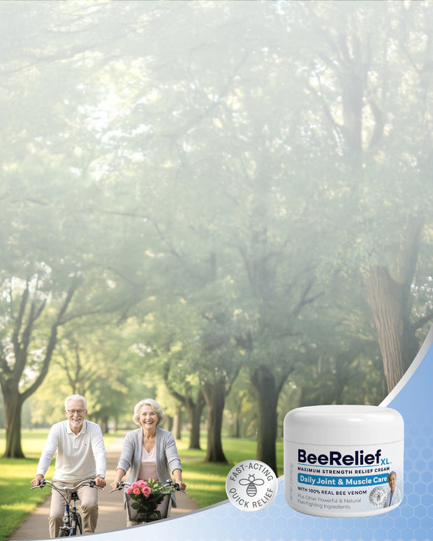 <h1><strong>Soothe Your Aching<br/>Joints & Muscles</strong></h1><h2>with the<br/><strong>Healing Power of Bee Venom</strong></h2>
